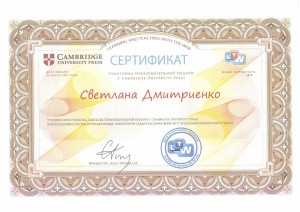 Сертификат 2  (Дмитриенко С.М.)